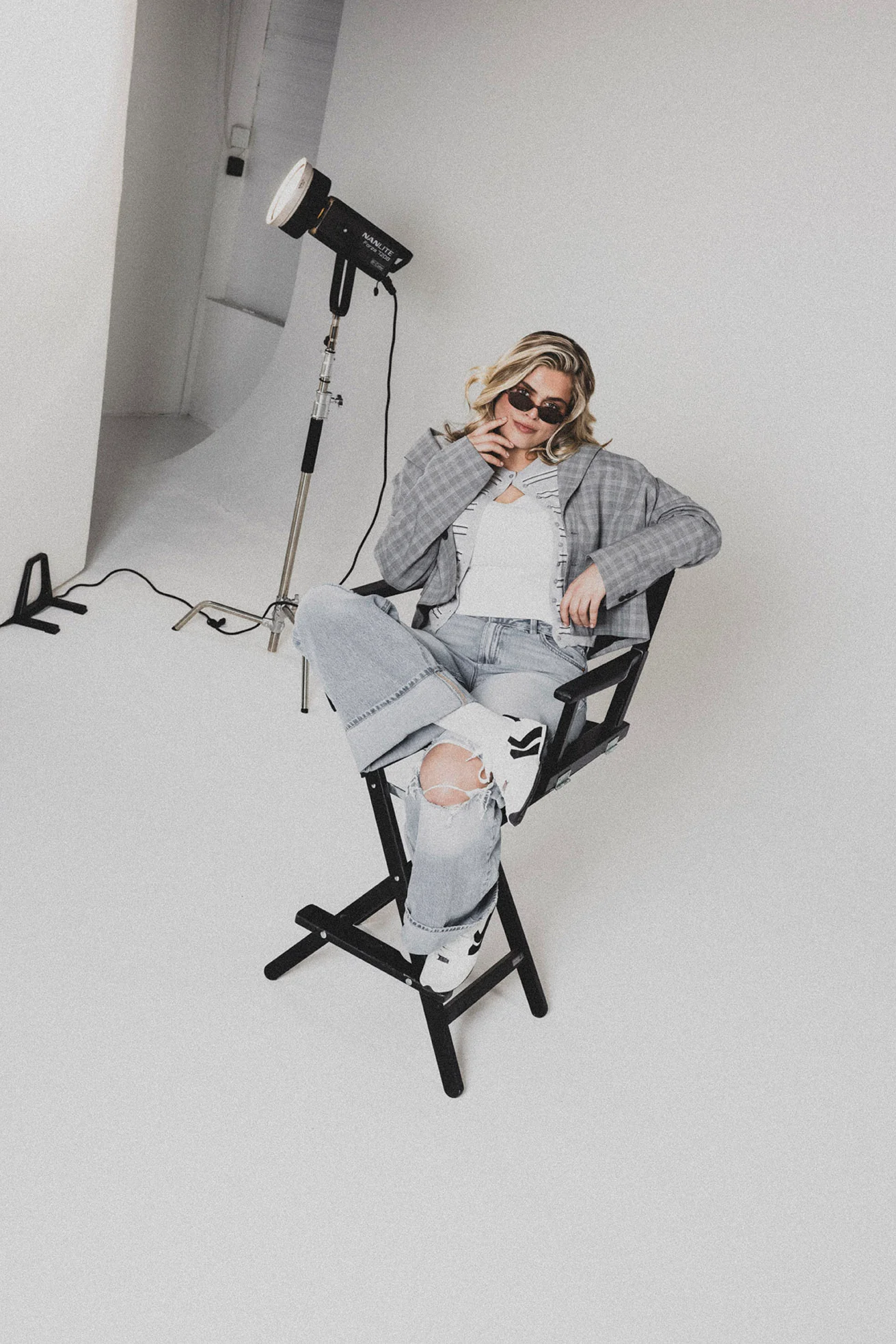 Abbi-Sm Sneaker WHT/BLKGRY - Image 7