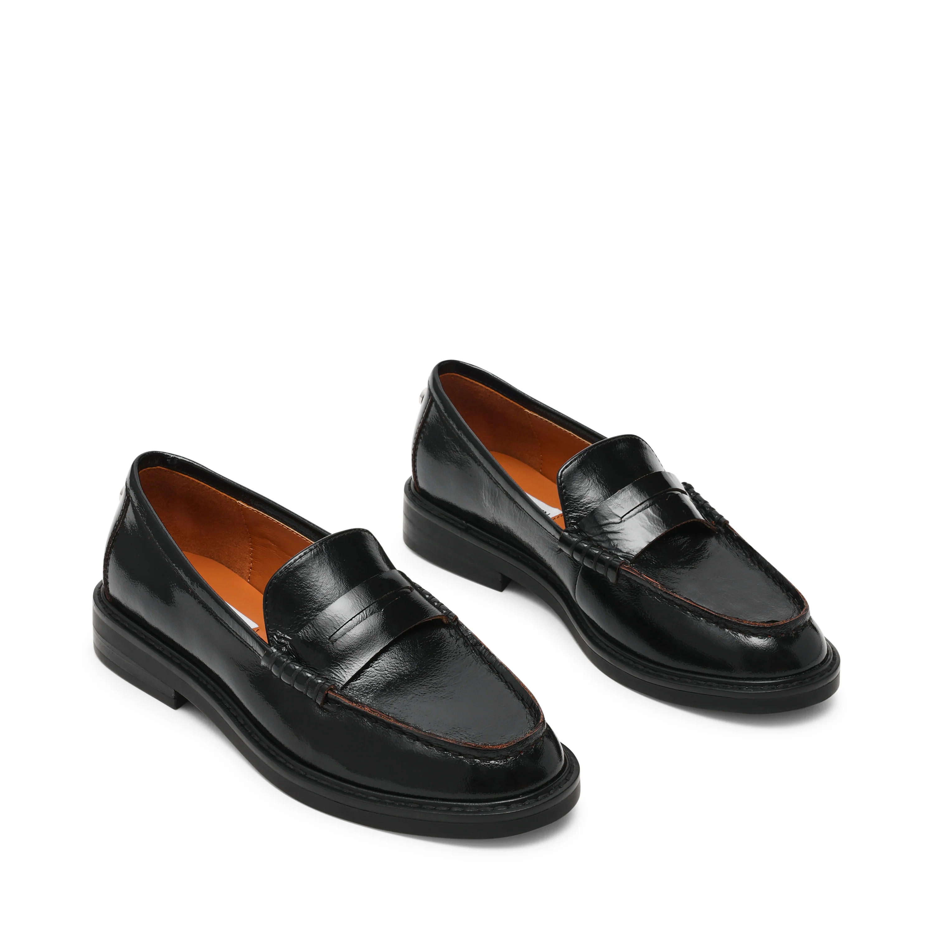 Adison Flat Shoe BLACK LEATHER - Image 2