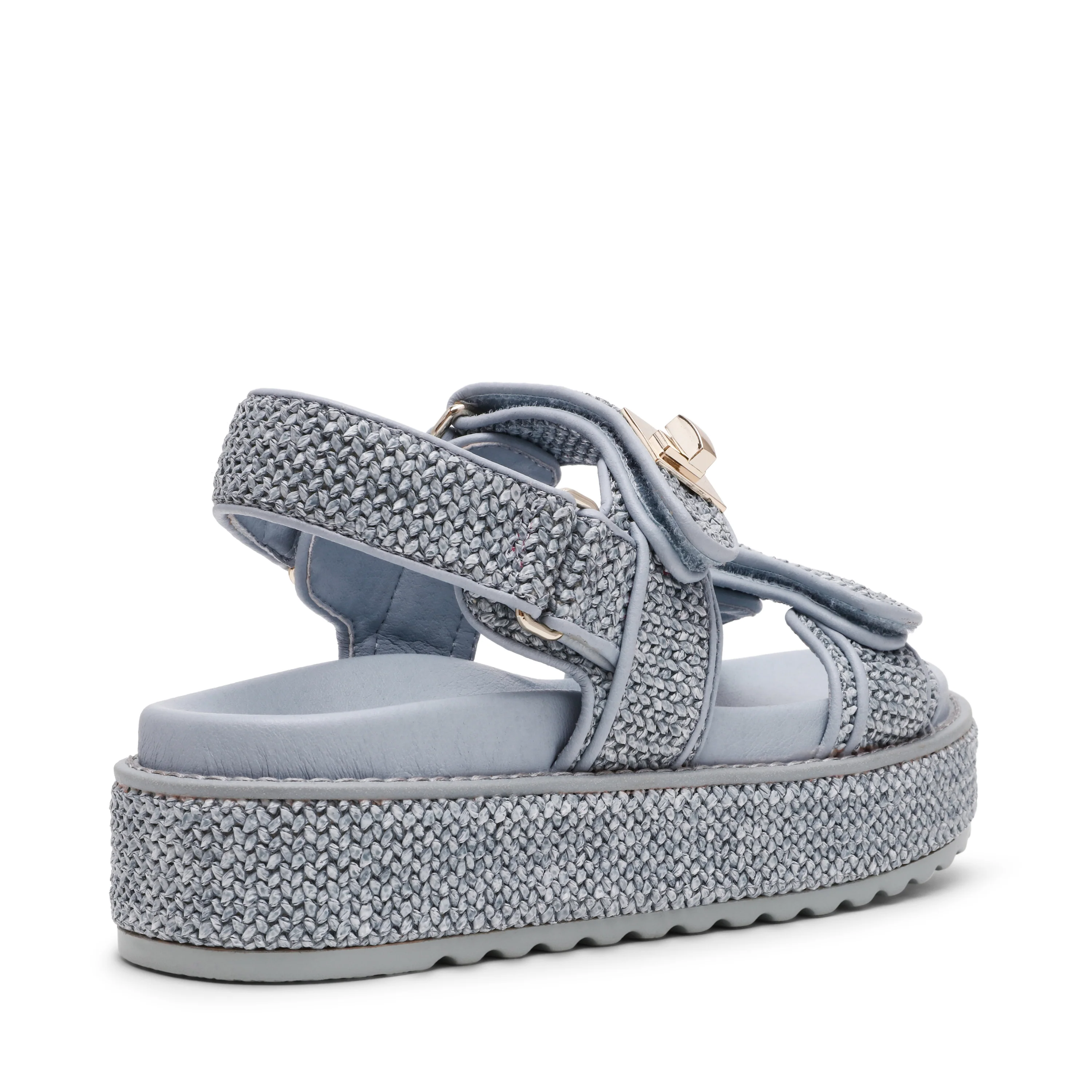 Bigmona Sandal BLUE RAFFIA - Image 5