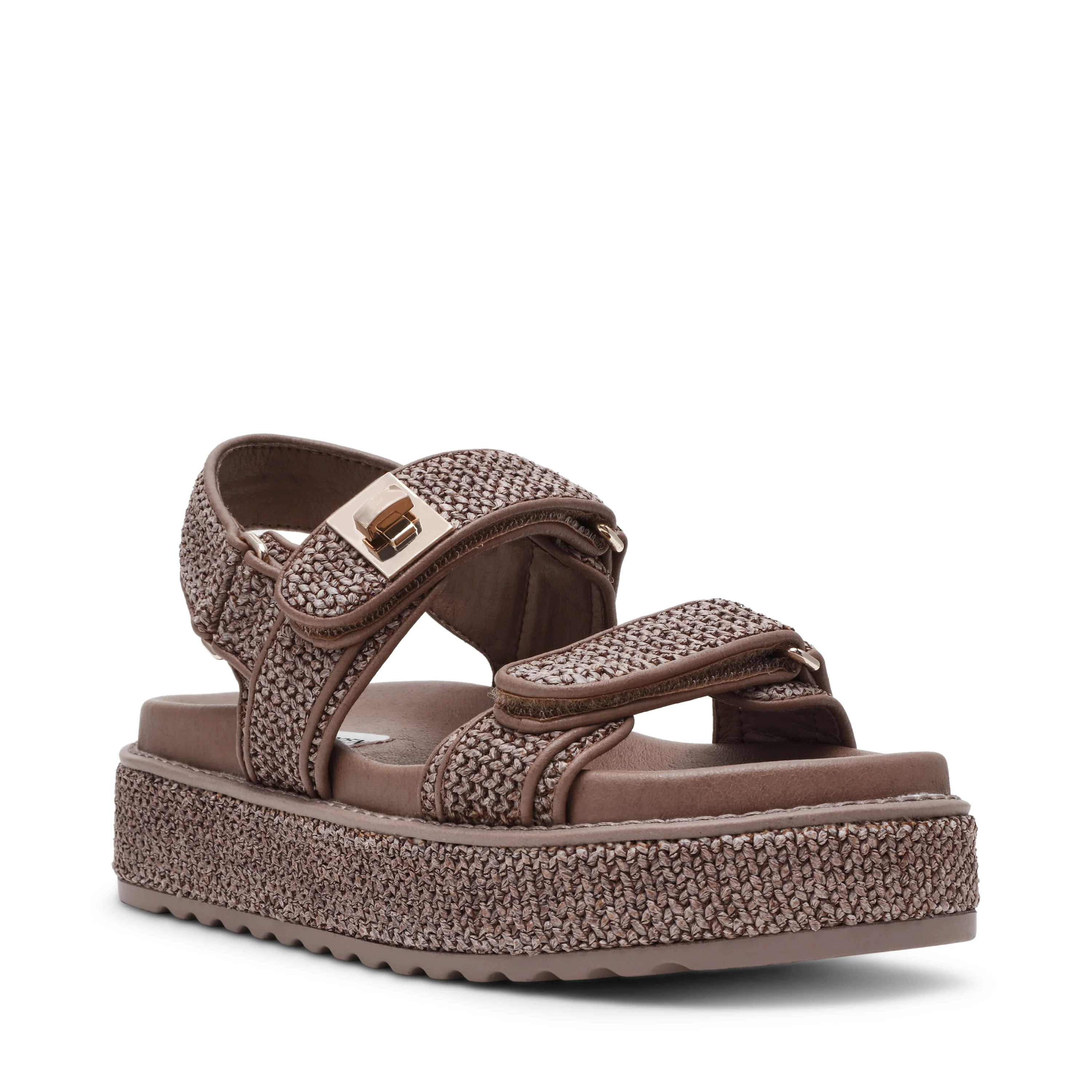 Bigmona Sandal CHARCOAL RAFFIA - Image 2