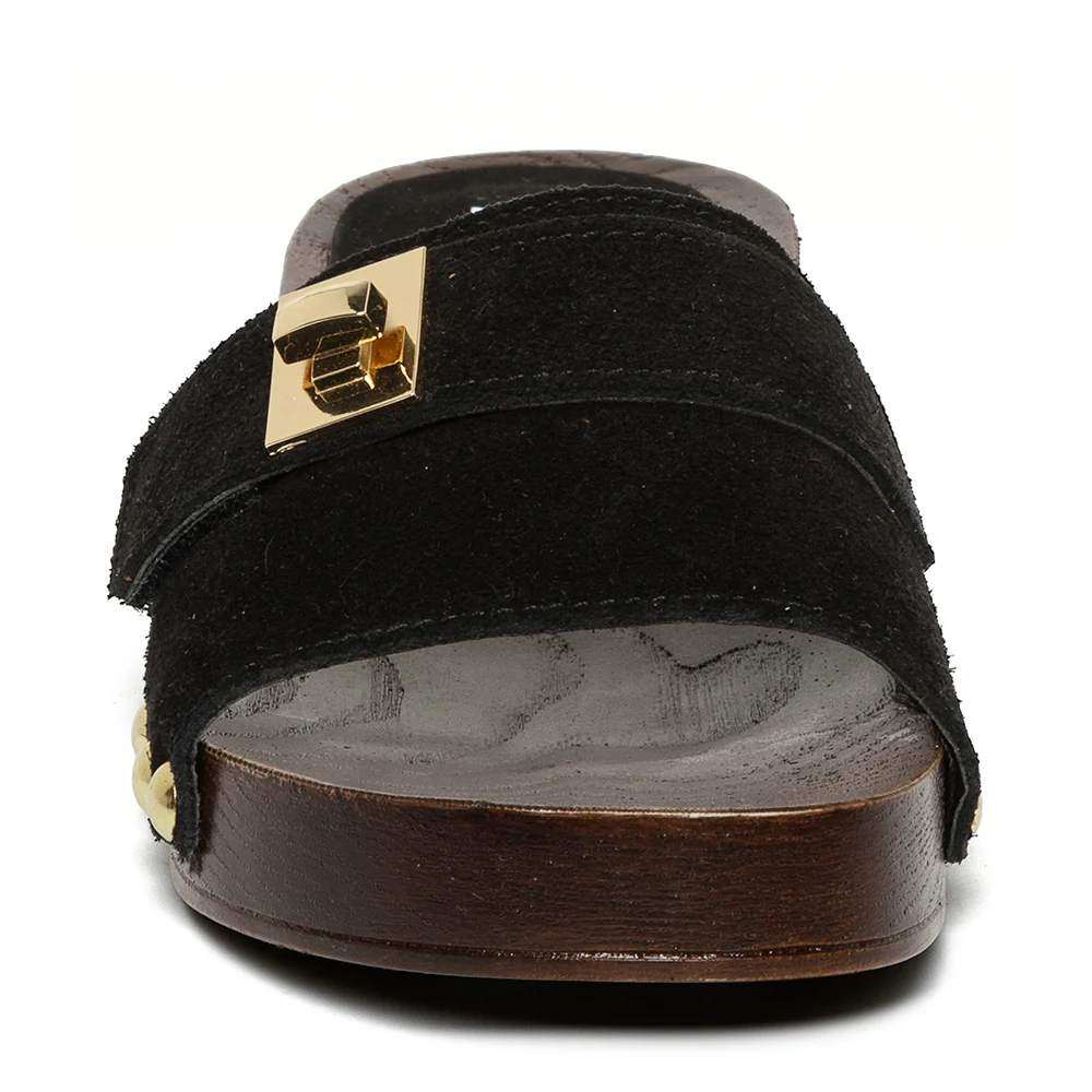 Carrmen Sandal BLACK SUED - Image 3