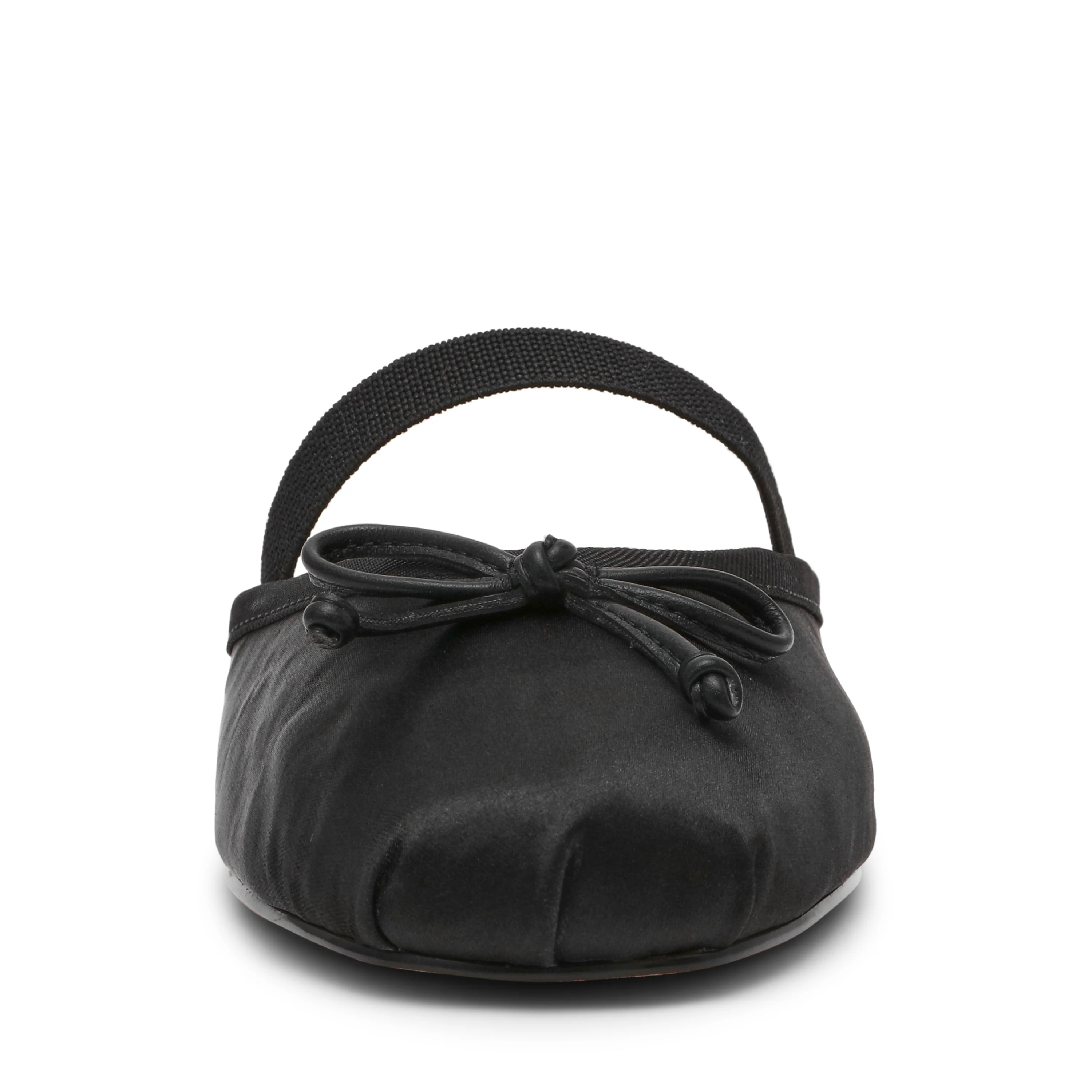 Cutesy Flat Shoe BLK SATIN - Image 3