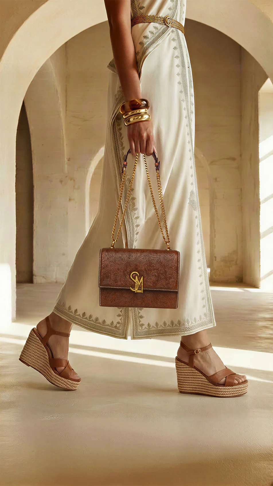 Cylo Sandal TAN LEATHER - Image 8