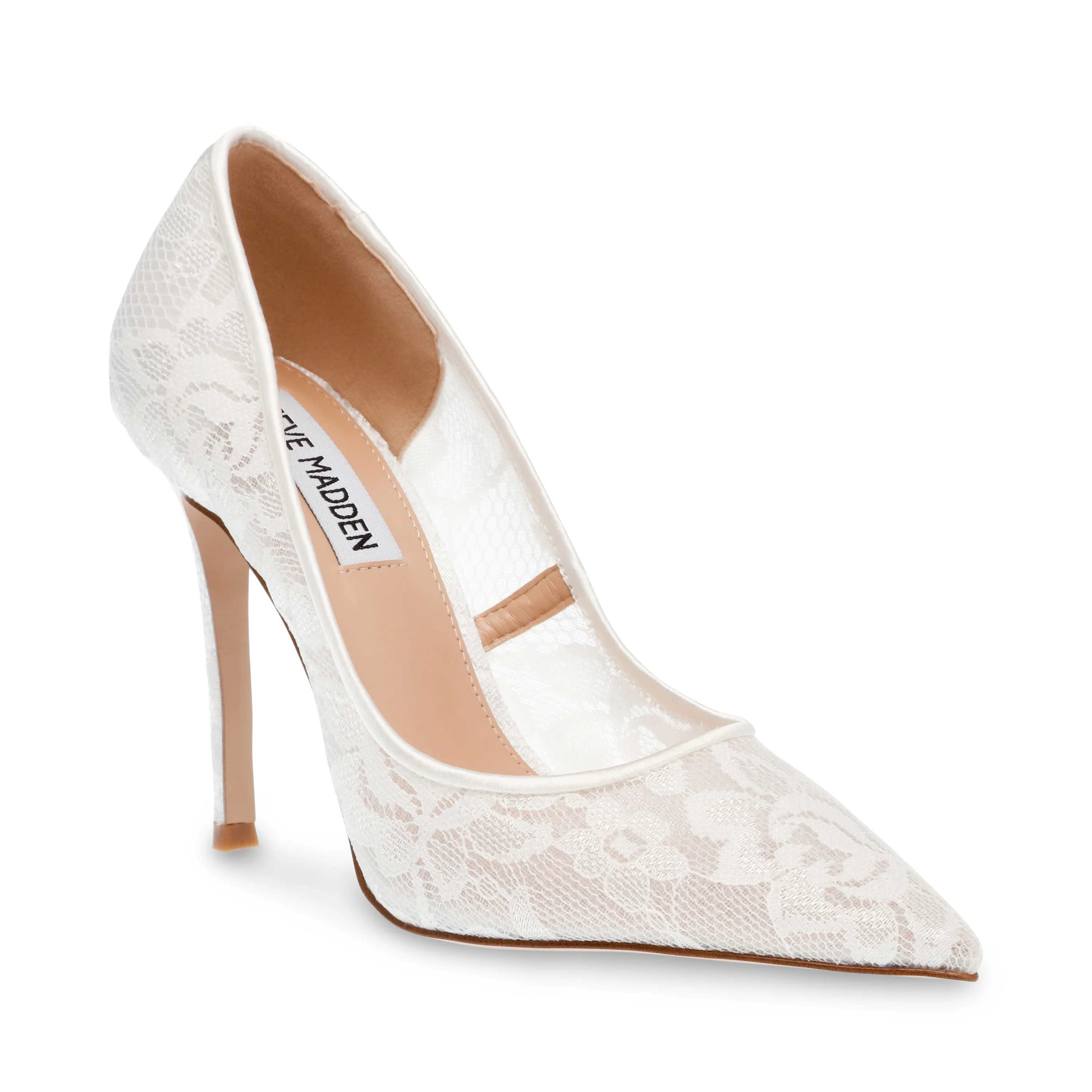 Evelyn-L Pump WHT LACE - Image 2