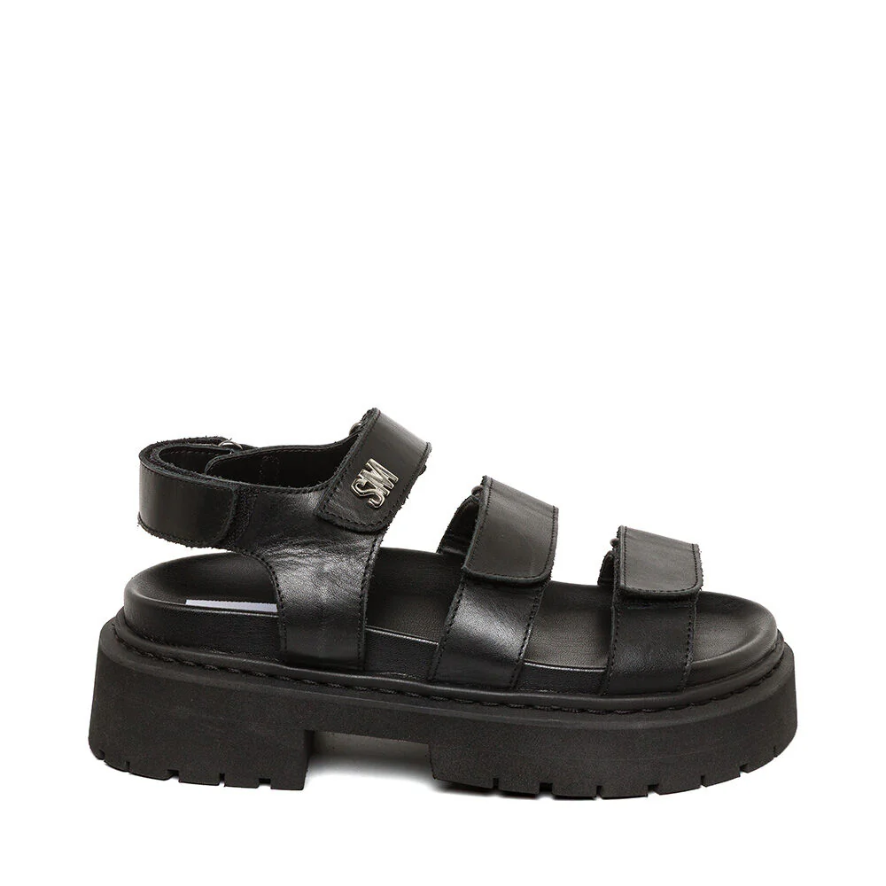 Glorias Sandal BLACK LEATHER