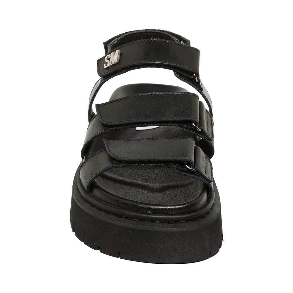 Glorias Sandal BLACK LEATHER - Image 3