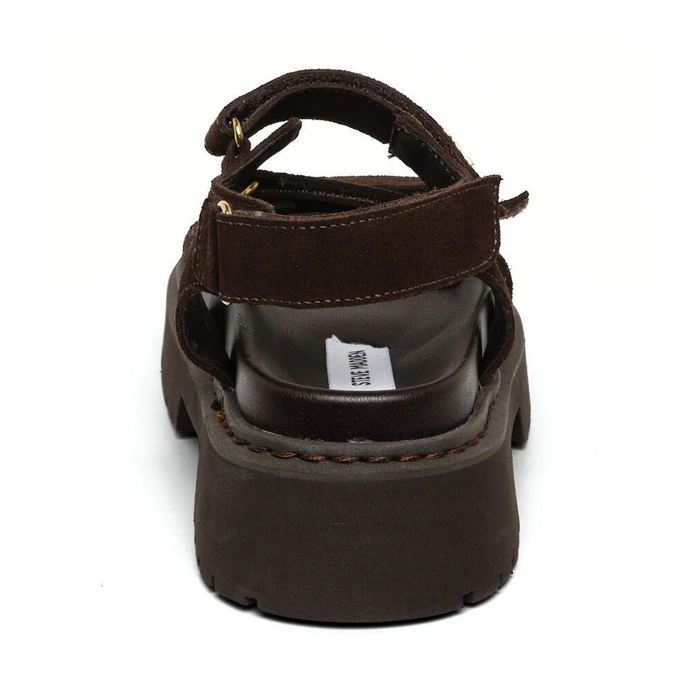 Glorias Sandal CHOCOLATE BROWN SUEDE - Image 4