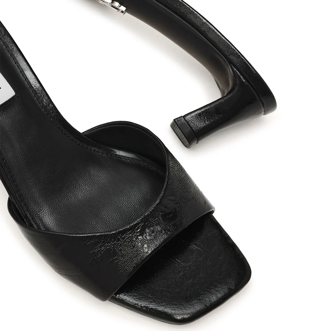 Hints Mule BLACK CRINKLE LEATHER - Image 4