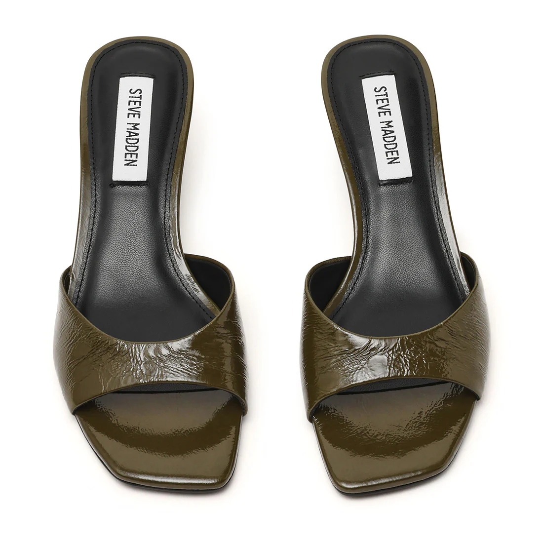 Hints Mule DK OLIVE CRINKLE LEATHER - Image 4