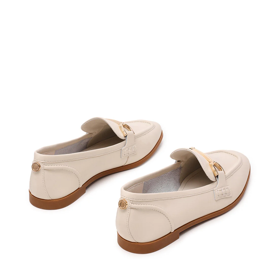 Keli Flat Shoe BONE LEATHER - Image 4
