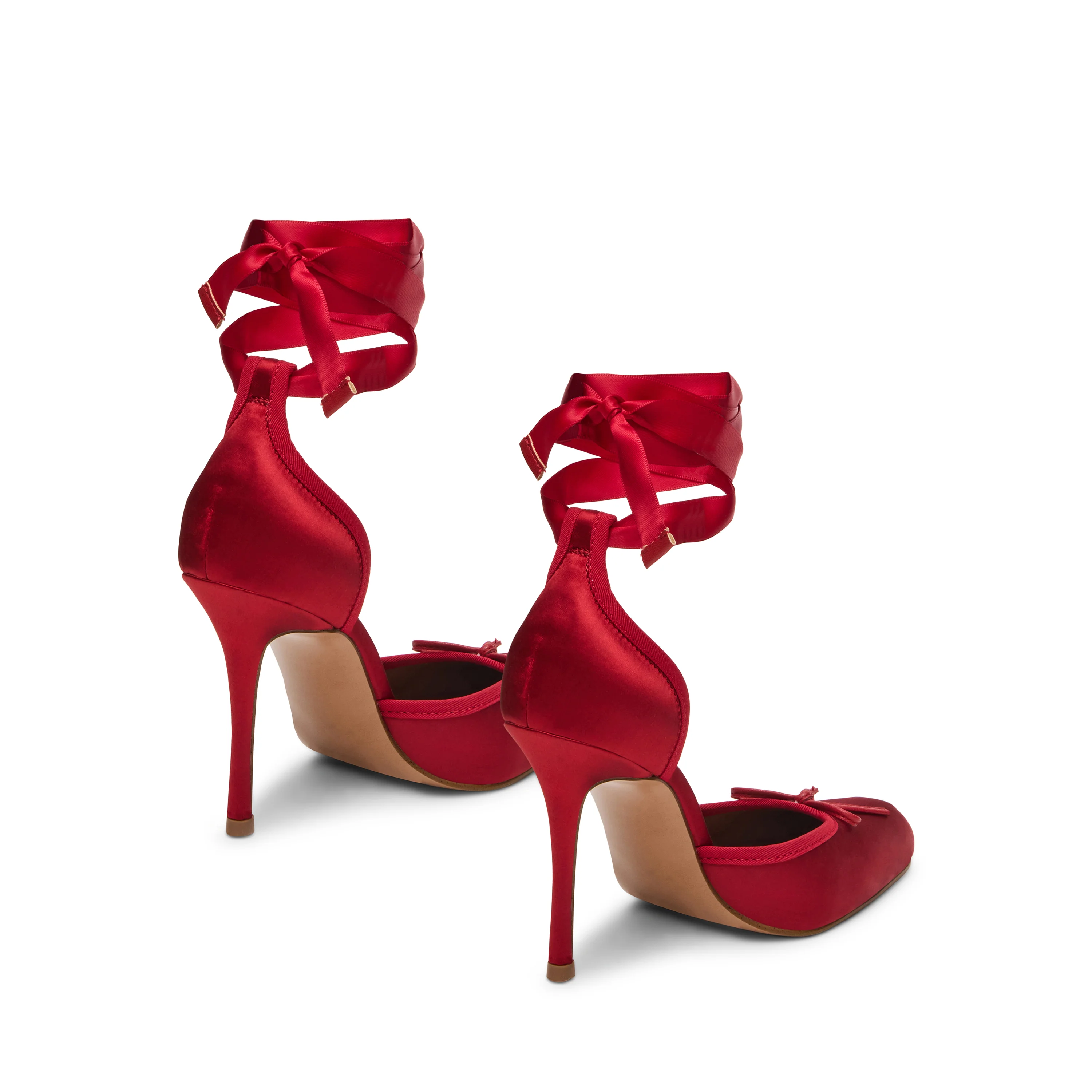 Larina Pump RED SATIN - Image 3