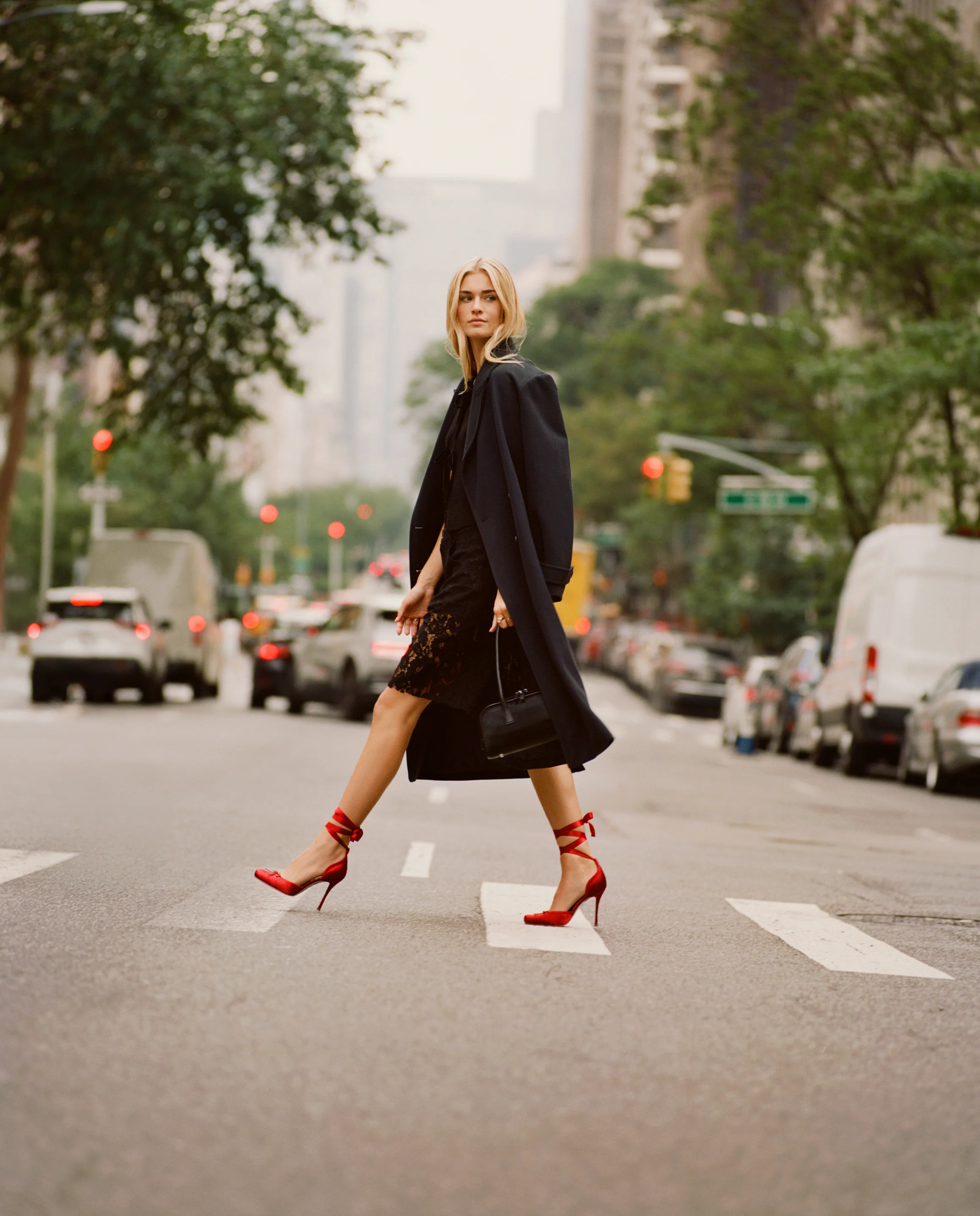 Larina Pump RED SATIN - Image 7