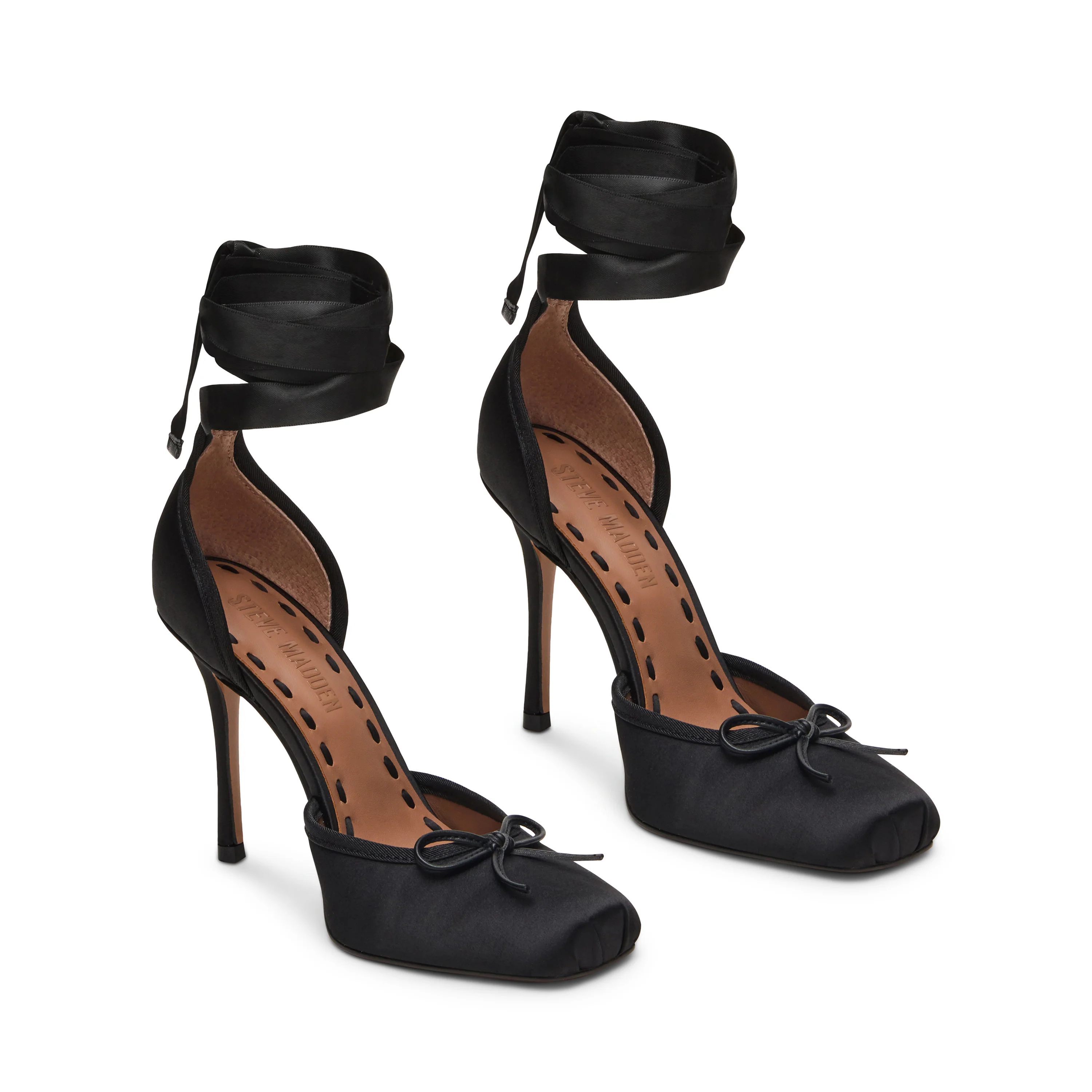 Larina Pump BLACK SATIN - Image 2