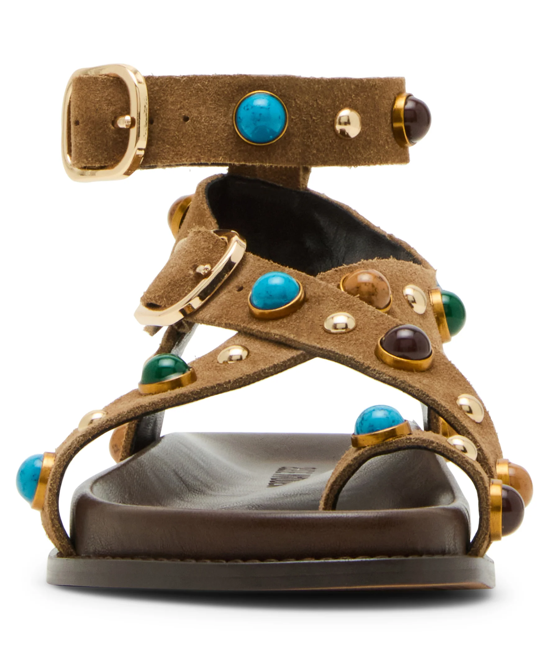 Linear Sandal TAUPE SUEDE - Image 3