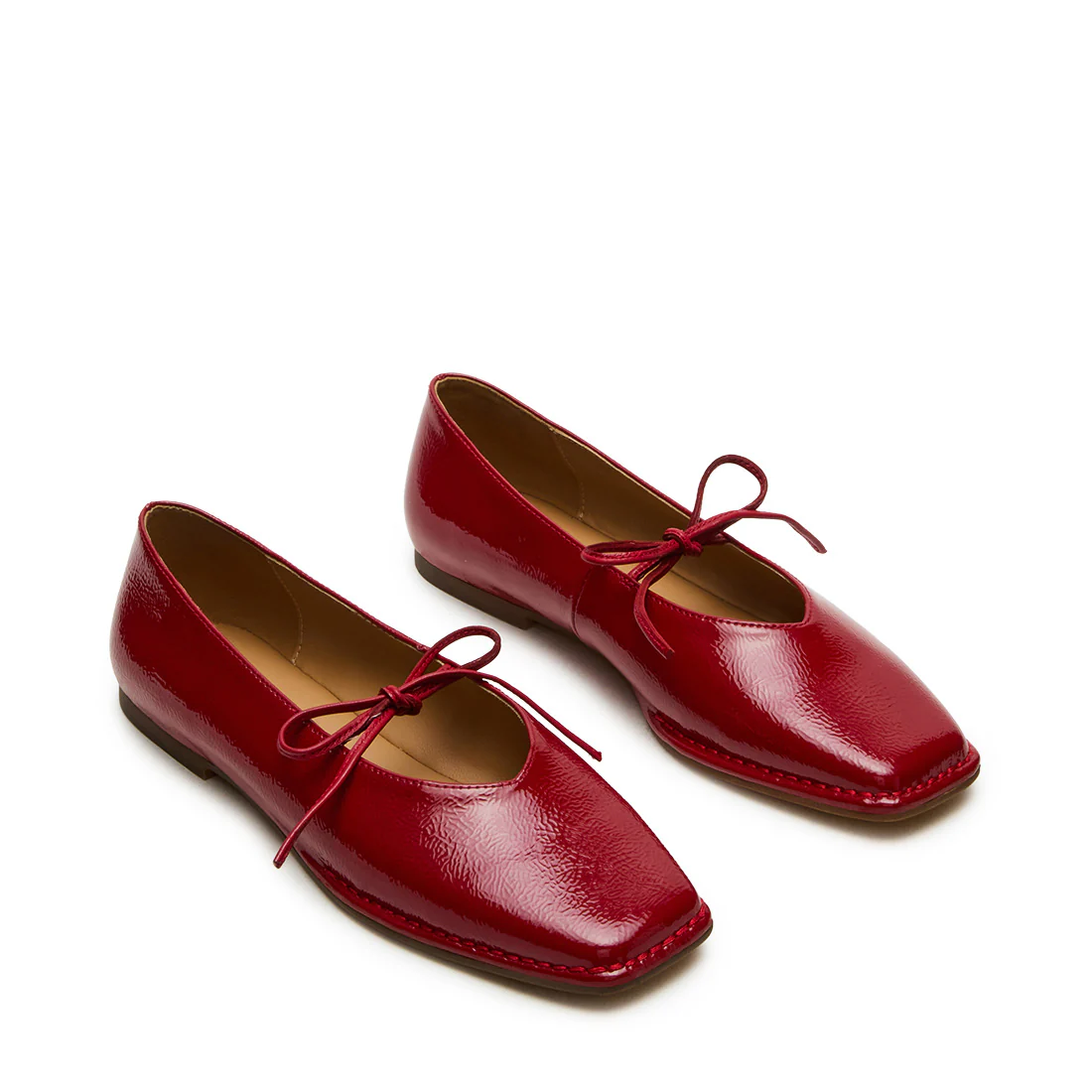 Lola Flat Shoe RED PATENT - Image 2