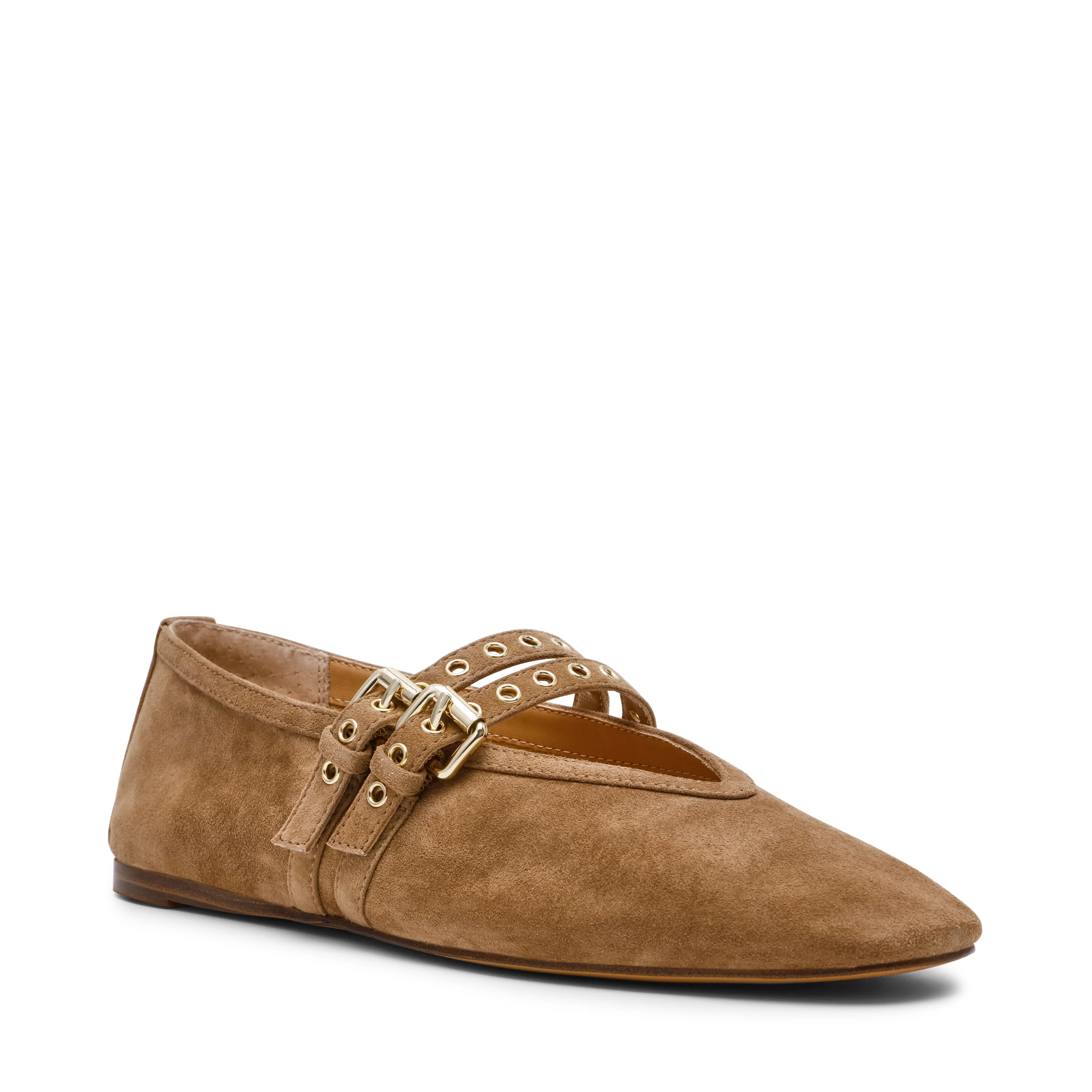 Lydia Flat Shoe TAUPE SUEDE - Image 2