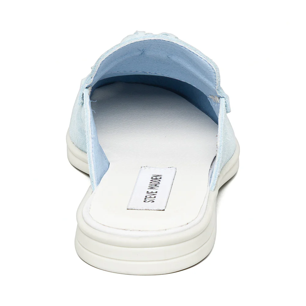 Odenza Flat Shoe LT BLUE SUEDE - Image 4