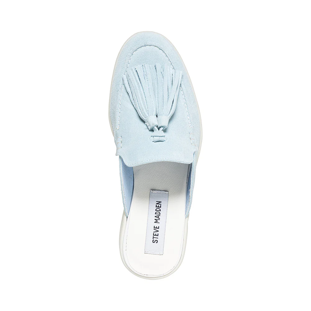 Odenza Flat Shoe LT BLUE SUEDE - Image 5