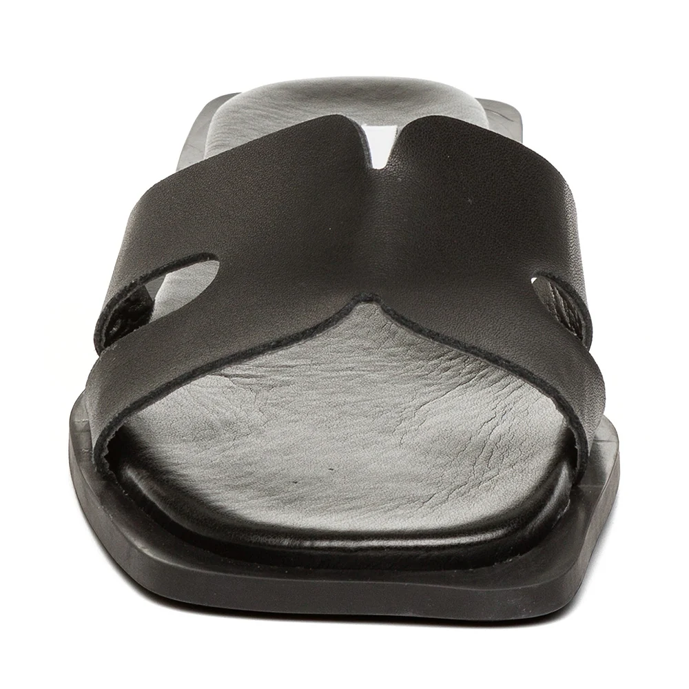 Sofia Slide BLACK LEATHER - Image 3