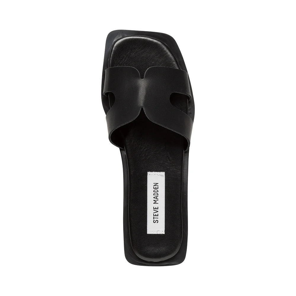 Sofia Slide BLACK LEATHER - Image 4