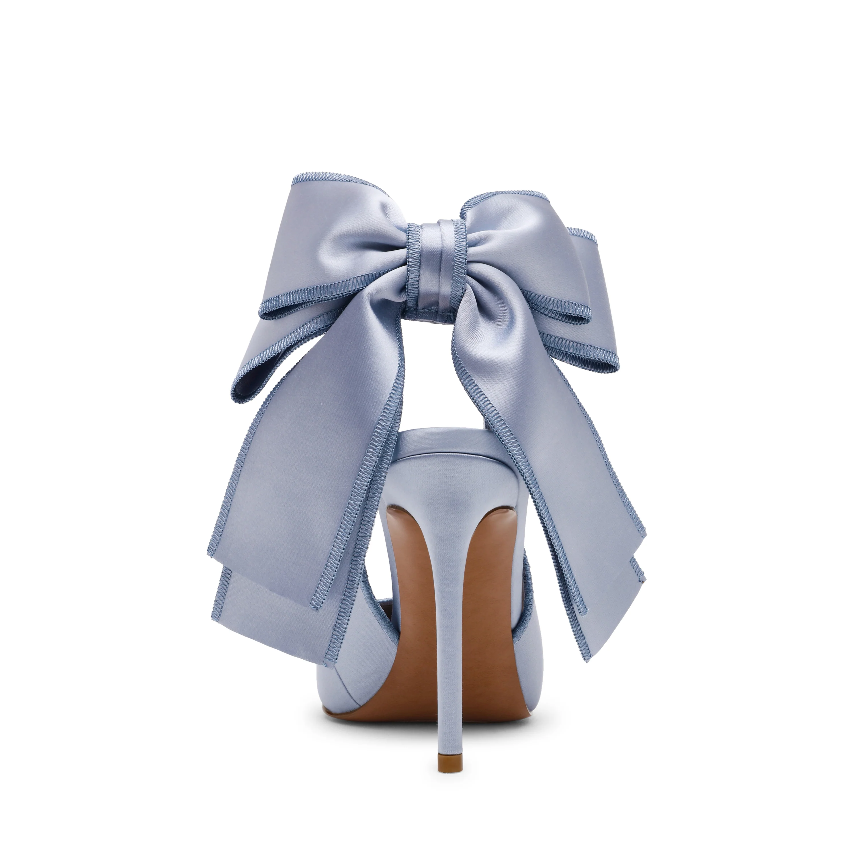 Teacup Pump BLUE SATIN - Image 4