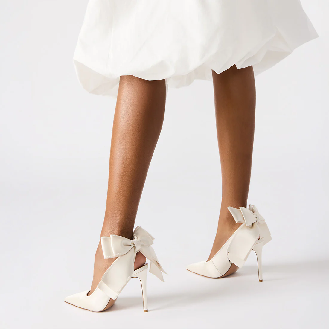 Teacup Pump IVORY SATIN - Image 6